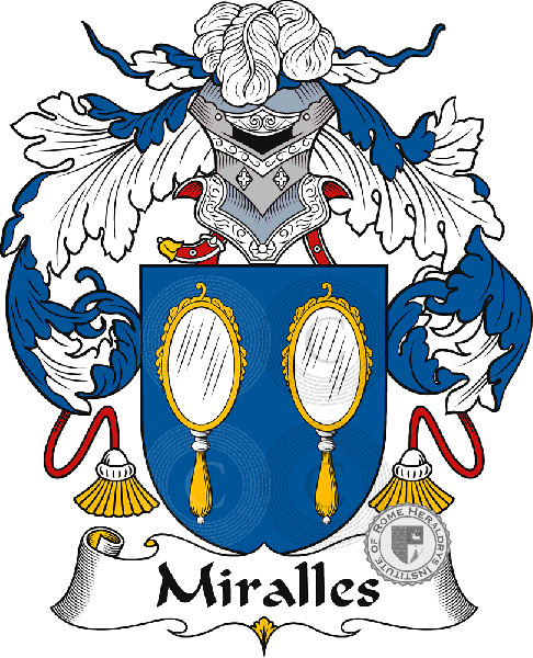 Coat of arms of family Miralles