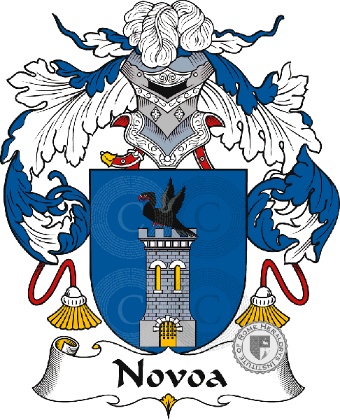 Coat of arms of family Novoa