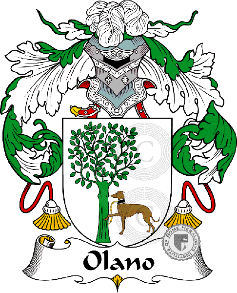 Coat of arms of family Olano