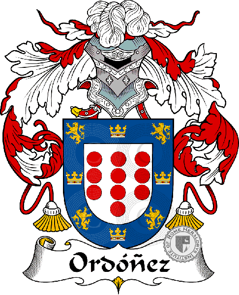 Escudo de la familia Ordonez