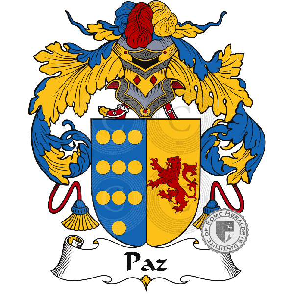 Coat of arms of family Paz