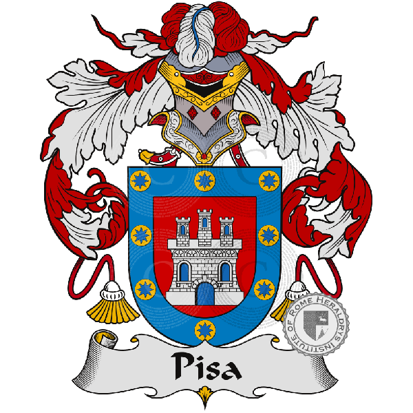 Wappen der Familie Pisa