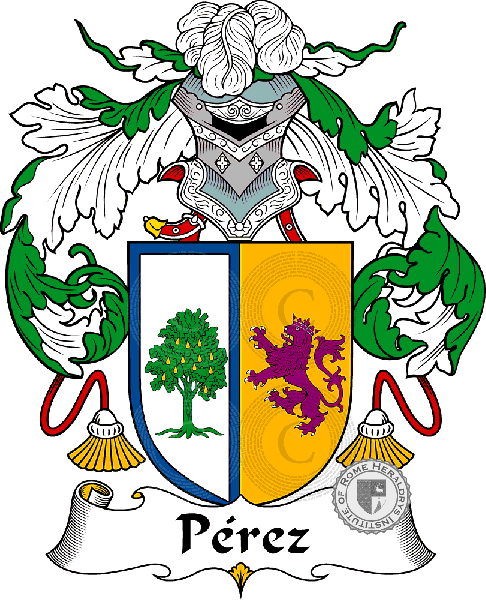 Escudo de la familia Pérez I   ref: 37384