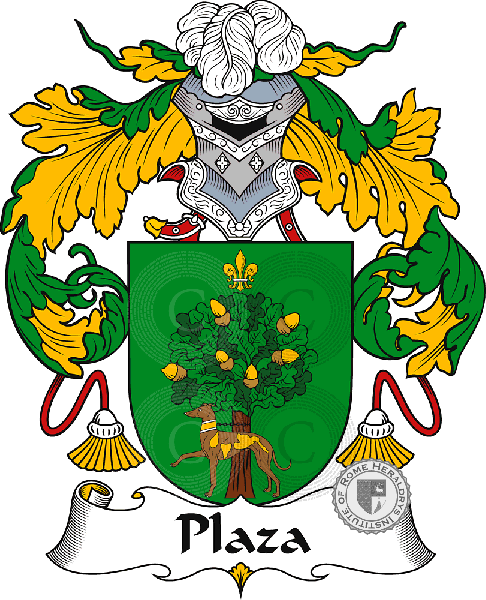 Coat of arms of family Plaza
