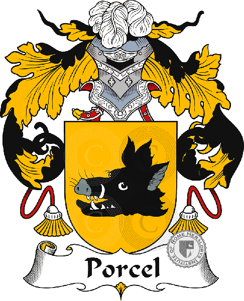 Coat of arms of family Porcel