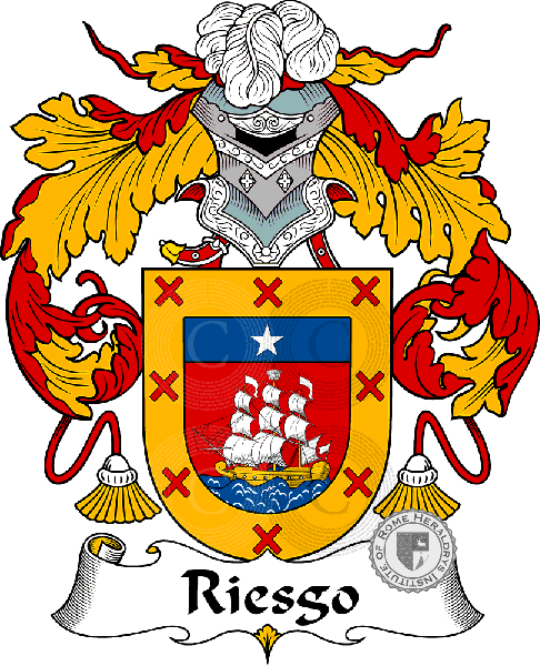 Coat of arms of family Riesgo