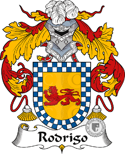 Coat of arms of family Rodrigo   ref: 37456