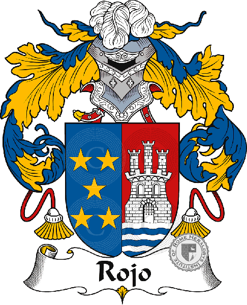Coat of arms of family Rojo