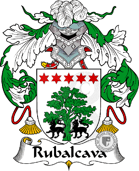 Coat of arms of family Rubalcava