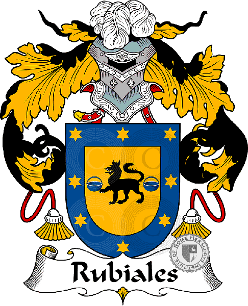 Coat of arms of family Rubiales