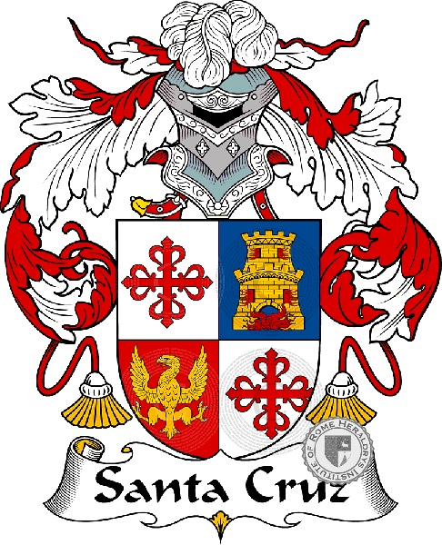 Wappen der Familie Santa Cruz   ref: 37510