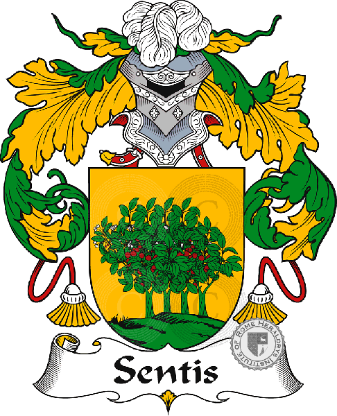 Coat of arms of family Sentis