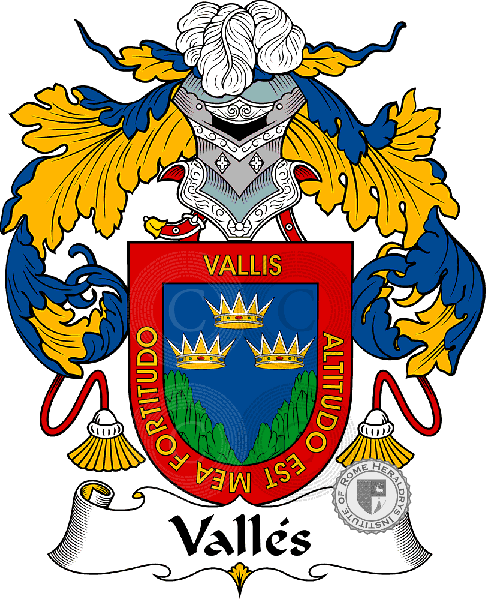 Coat of arms of family Valles