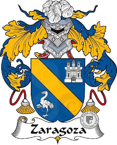 Coat of arms of family Zaragoza