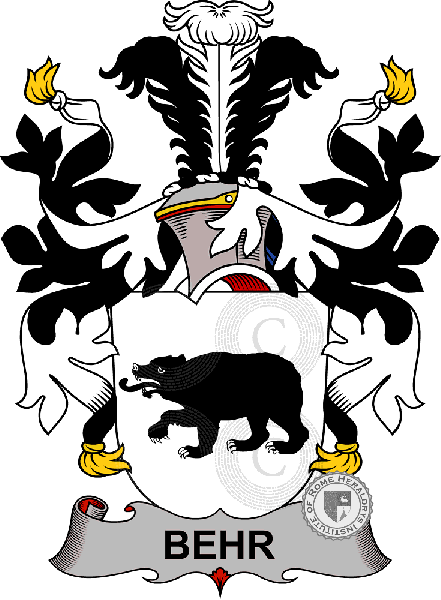 Escudo de la familia Behr   ref: 37743