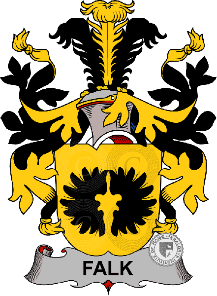Coat of arms of family Falk   ref: 37820