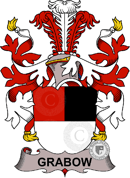 Wappen der Familie Grabow   ref: 37841