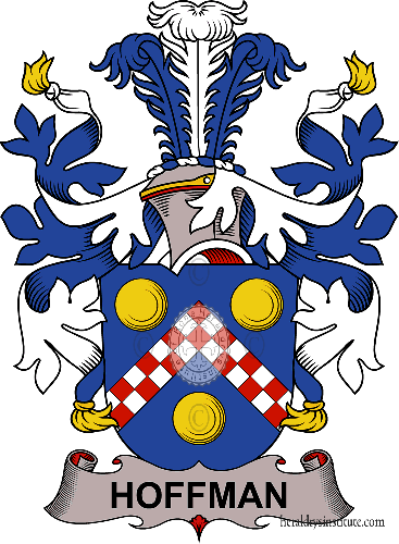 Coat of arms of family Hoffman   ref: 37865