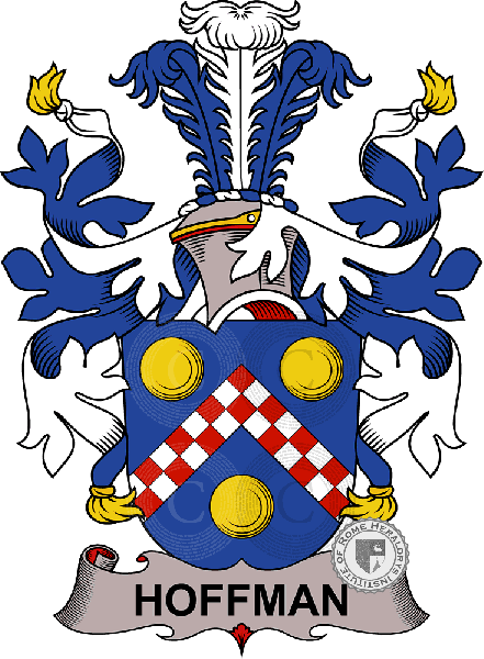 Wappen der Familie Hoffman   ref: 37865