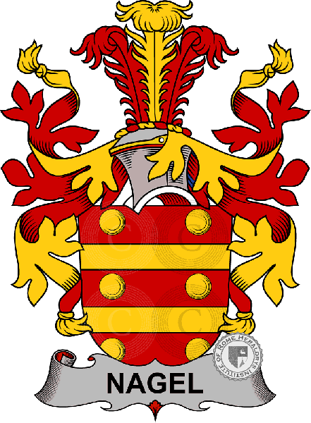 Coat of arms of family Nagel   ref: 37931