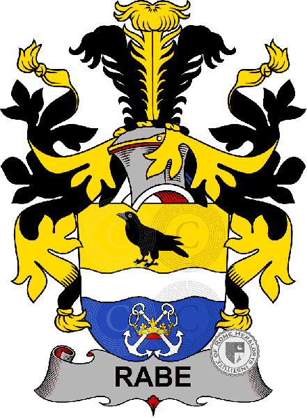 Coat of arms of family Rabe