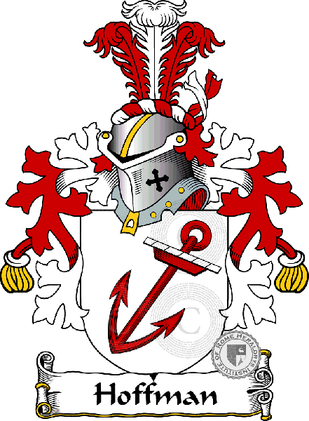 Coat of arms of family Hoffman   ref: 38257