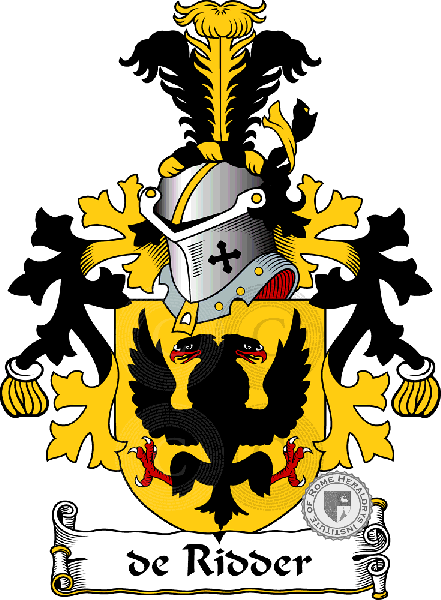 Coat of arms of family De Ridder