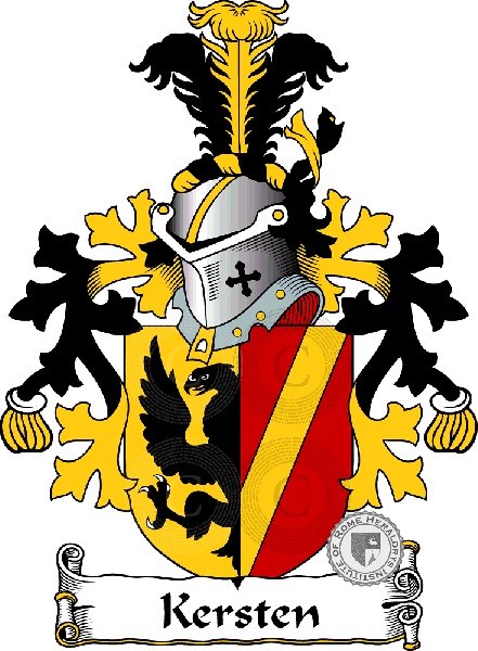Wappen der Familie Kersten   ref: 38324