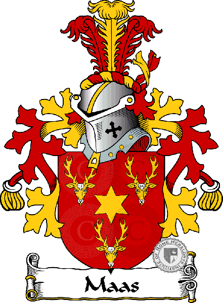 Coat of arms of family Maas