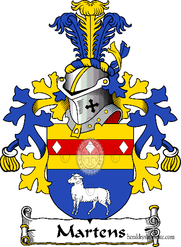 Wappen der Familie Martens   ref: 38345