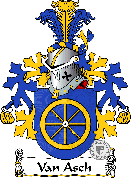 Coat of arms of family Van Asch   ref: 38534