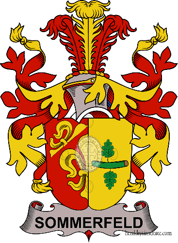 Coat of arms of family Sommerfeld   ref: 38652