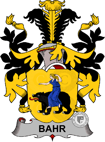 Coat of arms of family Båhr   ref: 38701