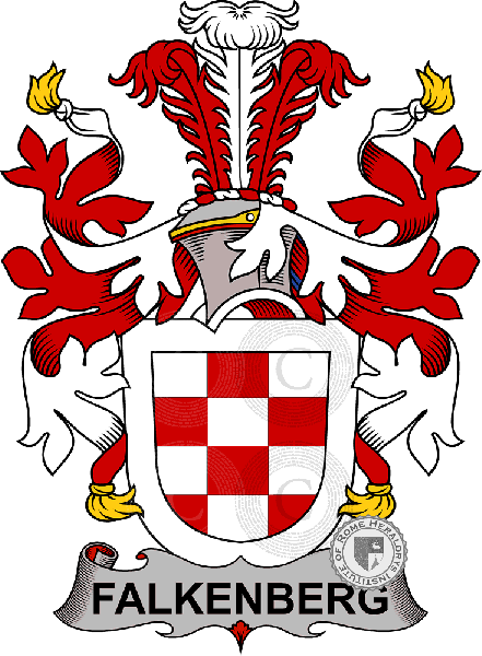 Coat of arms of family Falkenberg   ref: 38727
