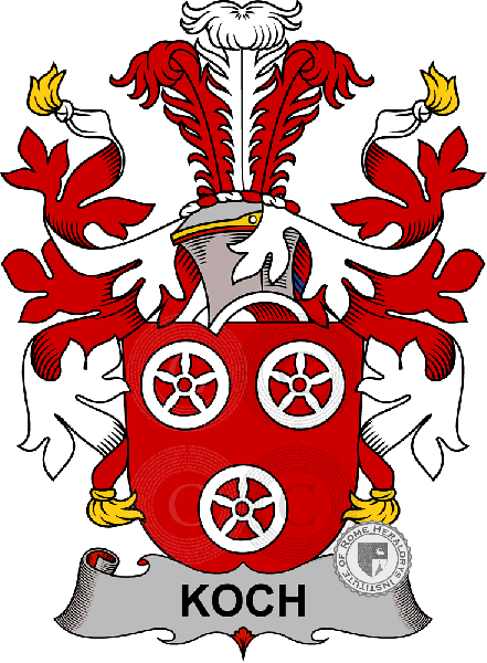 Coat of arms of family Koch   ref: 38780