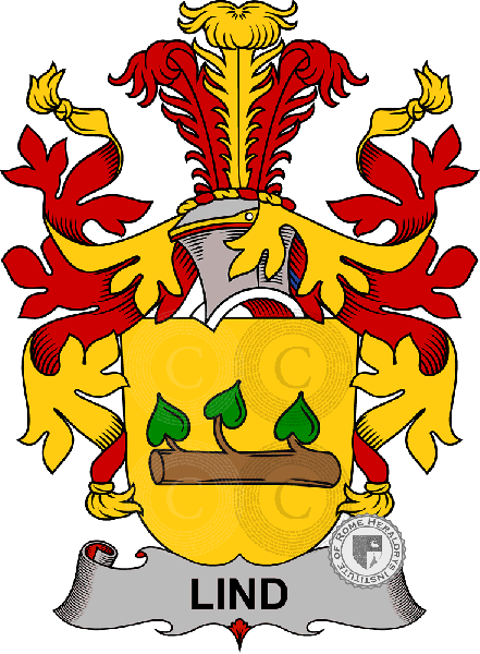Coat of arms of family Lind