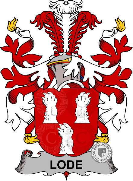 Wappen der Familie Lode   ref: 38804