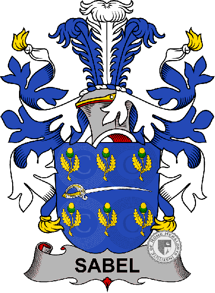 Coat of arms of family Sabel