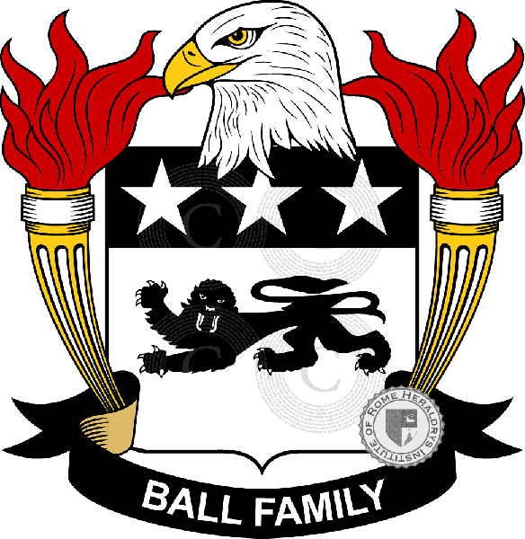 Brasão da família Ball   ref: 38960