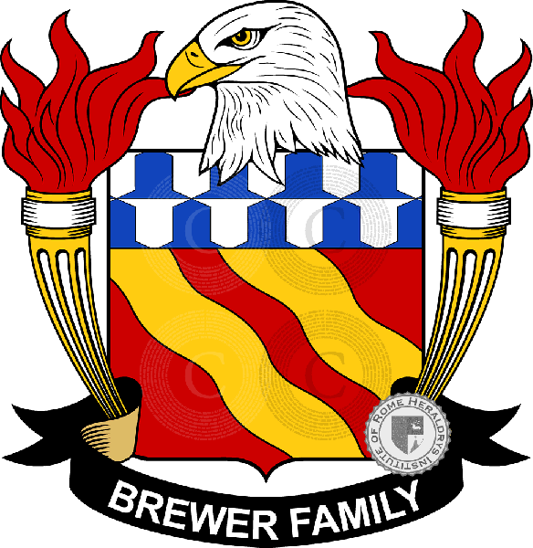 Coat of arms of family Brewer   ref: 39076