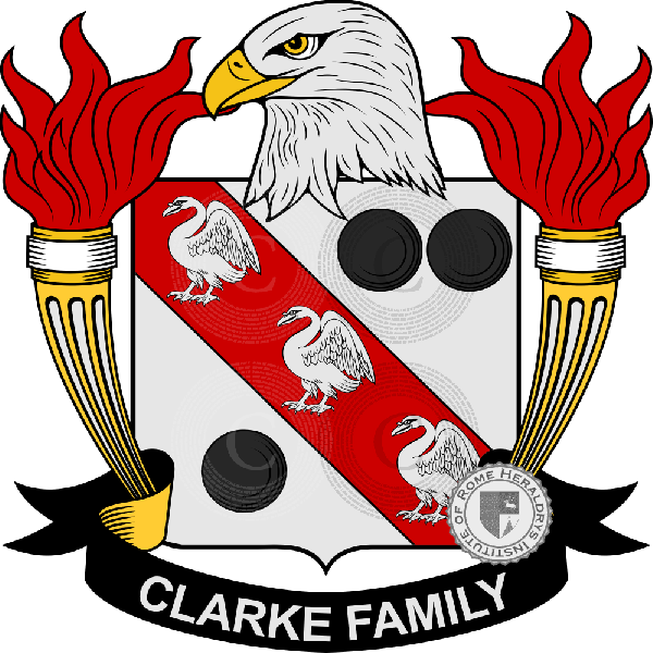 Wappen der Familie Clarke   ref: 39179