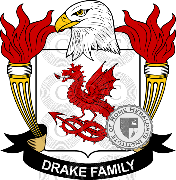 Coat of arms of family Drake