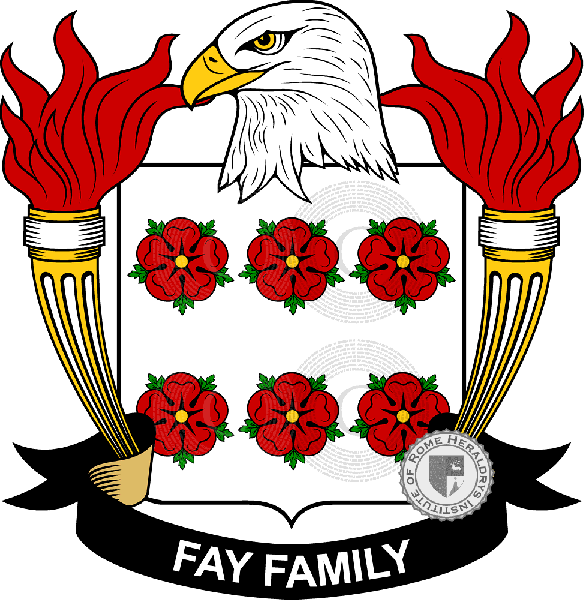 Coat of arms of family Fay   ref: 39390