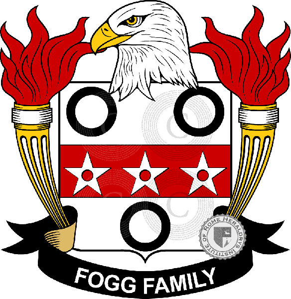 Coat of arms of family Fogg   ref: 39410