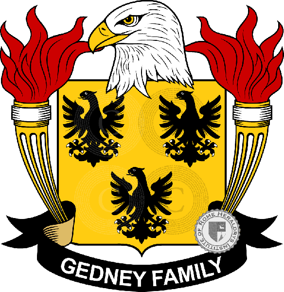 Brasão da família Gedney   ref: 39447