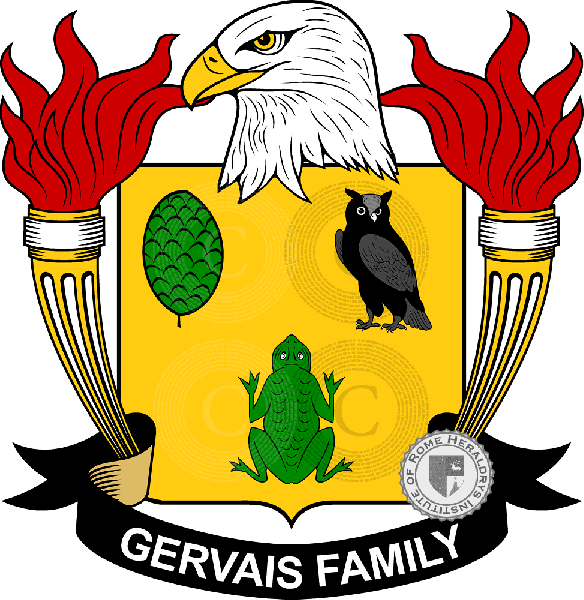 Wappen der Familie Gervais   ref: 39452