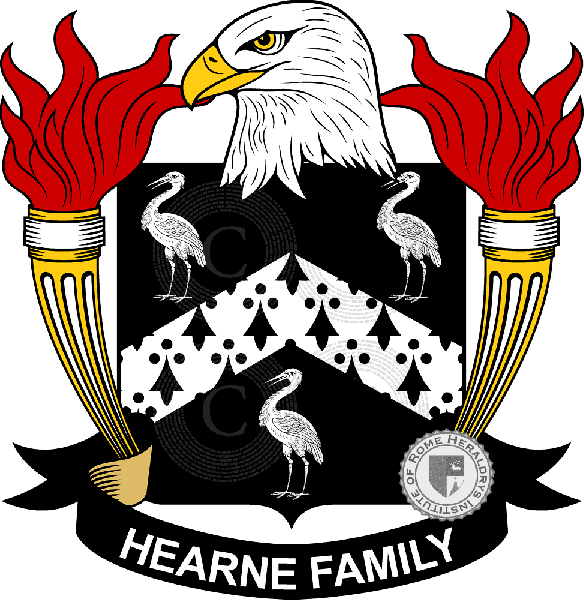 Brasão da família Hearne   ref: 39550