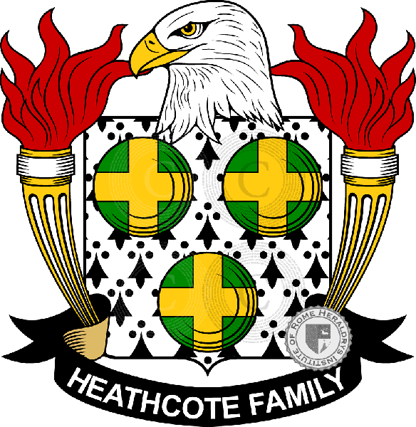 Brasão da família Heathcote   ref: 39551
