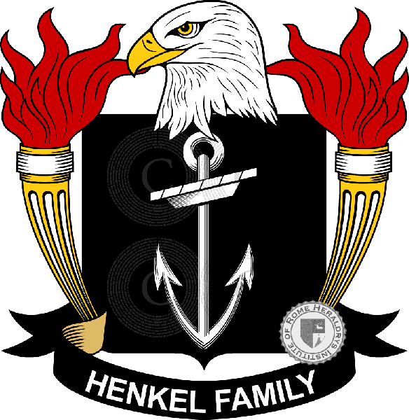 Brasão da família Henkel   ref: 39554