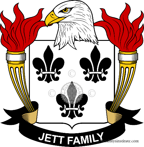 Coat of arms of family Jett   ref: 39674